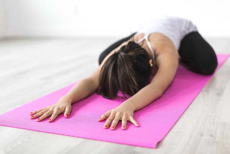 Deep Breathing Yoga Pose